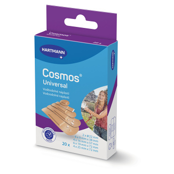 COSMOS Water-resistant vodeodolná náplasť 5 veľkostí 20 kusov (Voděodolné náplasti) - Vodeodolné, Špeciálne