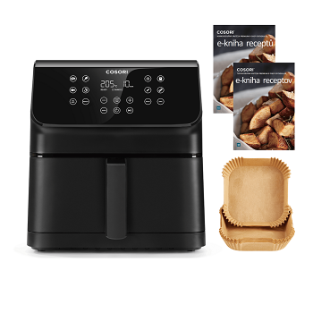 COSORI P651 Premium II Chef edition teplovzdušná fritéza 6,2 litrov (Teplovzdušné fritézy) - Automatické, Elektrické, Kuchynské, Svietiaci, Časovač, Na varenie