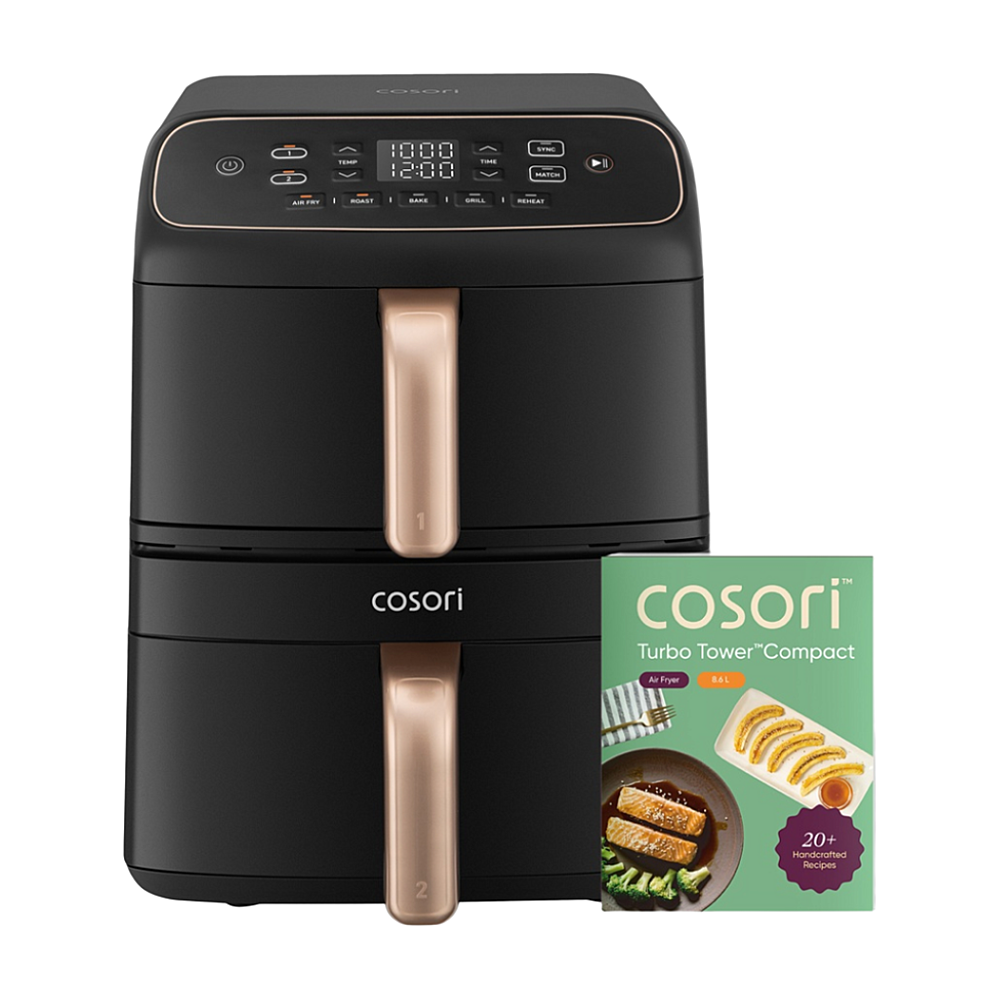 E-shop COSORI Turbo Tower Compact teplovzdušná fritéza čierna 8,6 l