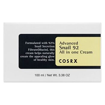 COSRX Advanced snail 92 all in one regeneračný pleťový krém 100 g (Korejské pleťové krémy a gely) - Hydratačný, Kórejská