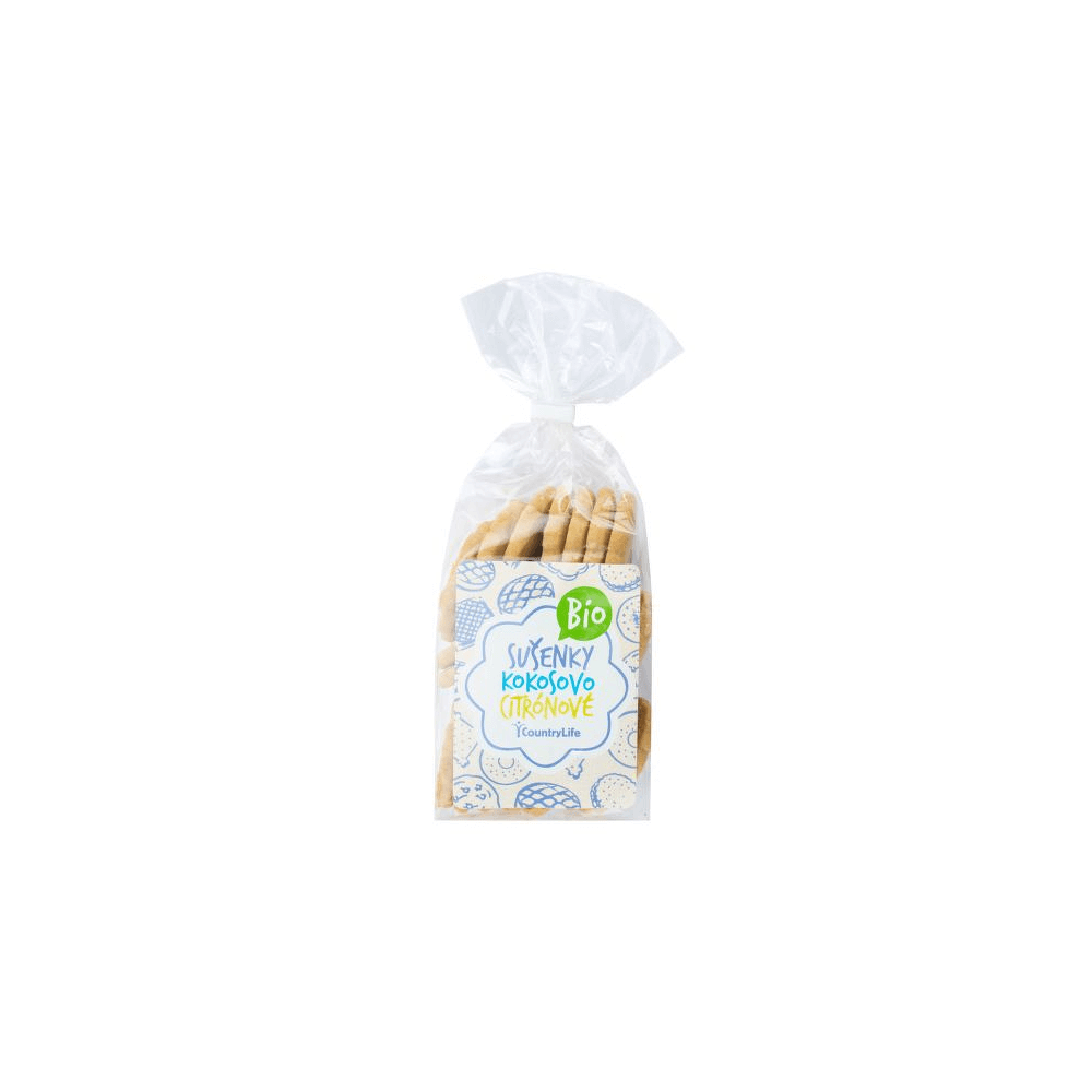 COUNTRY LIFE BIO Sušienky kokosovo citronové 175 g