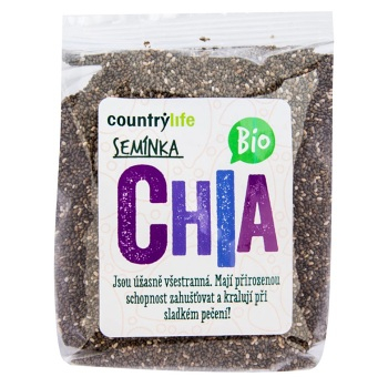 COUNTRY LIFE Chia semienka 300 g (Semienka) - BIO, Jednodruhové