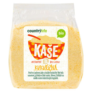 COUNTRY LIFE Kaša kukuričná BIO 250 g (Bio müsli, cereálie, vločky, kaše) - BIO, Jednodruhové