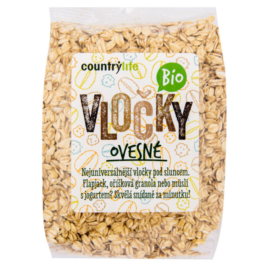COUNTRY LIFE Vločky ovsené BIO 500 g