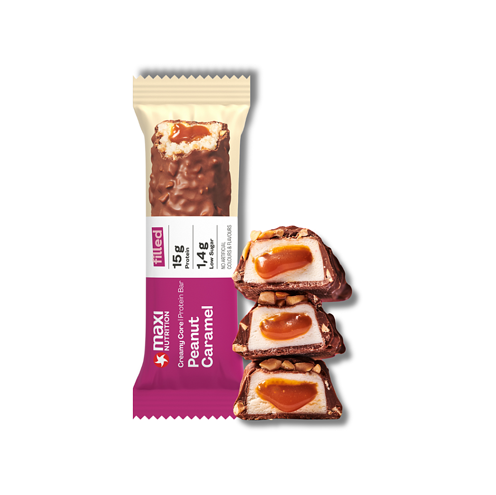 E-shop MAXI NUTRITION Creamy Core Protein bar arašidy - karamel 45 g