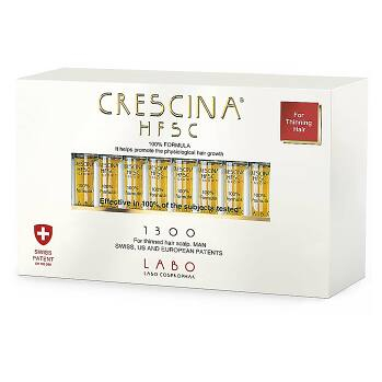CRESCINA HFSC 100% Starostlivosť pre podporu rastu vlasov (stupeň 1300) - Muži 20 x 3,5 ml