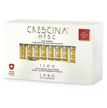 CRESCINA HFSC 100% Starostlivosť pre podporu rastu vlasov (stupeň 1300) - Ženy 20 x 3,5 ml