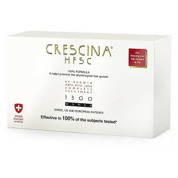 CRESCINA HFSC 100% Starostlivosť pre podporu rastu vlasov a proti vypadávaniu vlasov (stupeň 1300) - ženy 20 x 3,5 ml