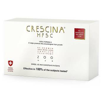 CRESCINA HFSC 100% Starostlivosť pre podporu rastu vlasov a proti vypadávaniu vlasov (stupeň 200) - Muži 20 x 3,5 ml