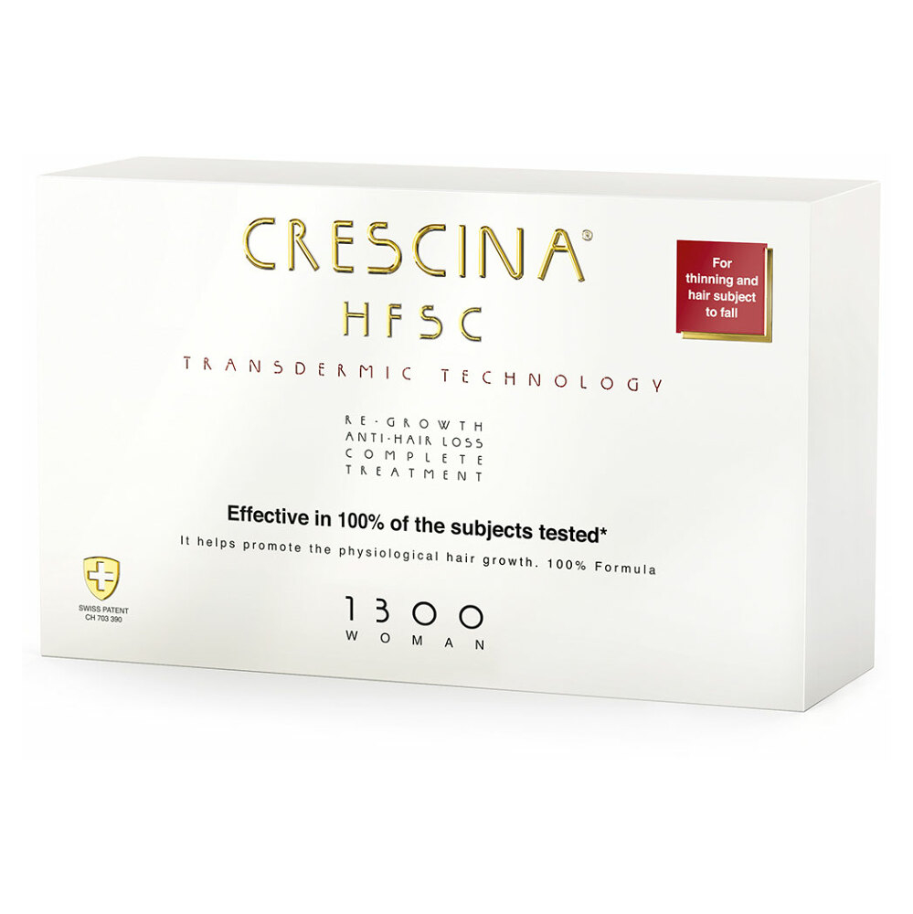CRESCINA Transdermic Starostlivosť na podporu rastu vlasov a proti vypadávaniu vlasov (stupeň 1300) Ženy 20 x 3,5 ml