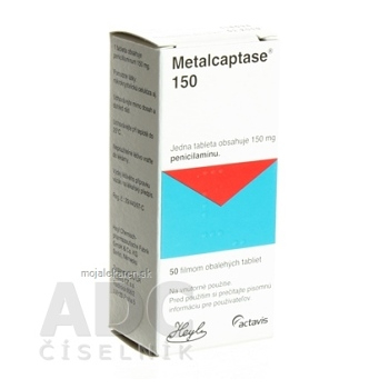 METALCAPTASE 150 tbl flm 1x50 ks (Lieky na predpis)