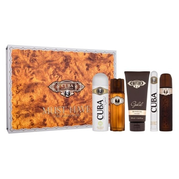 Cuba Gold Toaletní voda 100ml Edt 100ml + 100ml voda po holení + 200ml sprchový gel (Toaletné vody) - Sprchové