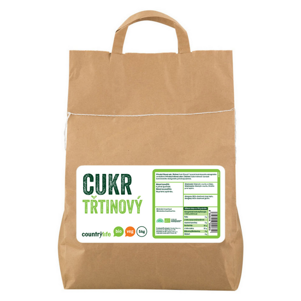 COUNTRY LIFE Cukor trstinový BIO 5 kg