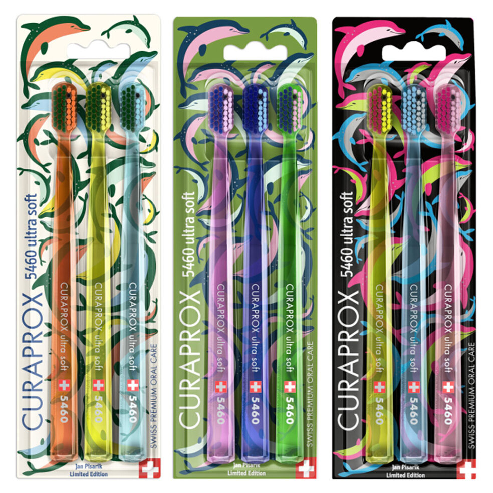 CURAPROX CS 5460 ultrasoft Sovie edícia zubná kefka 3 ks