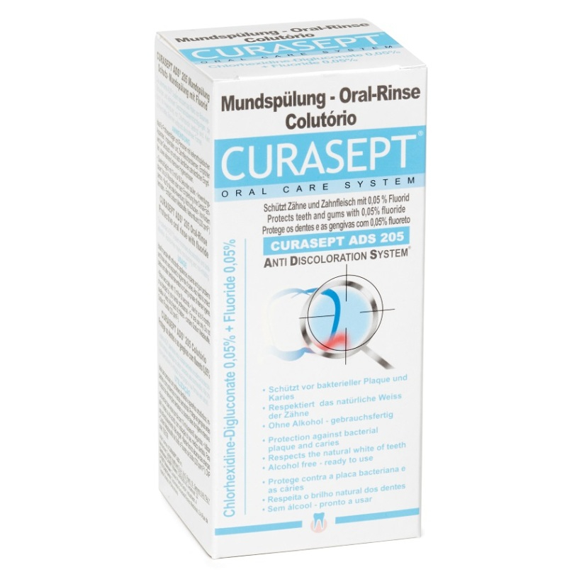 CURASEPT ADS 205 0,05% ústna voda 200 ml