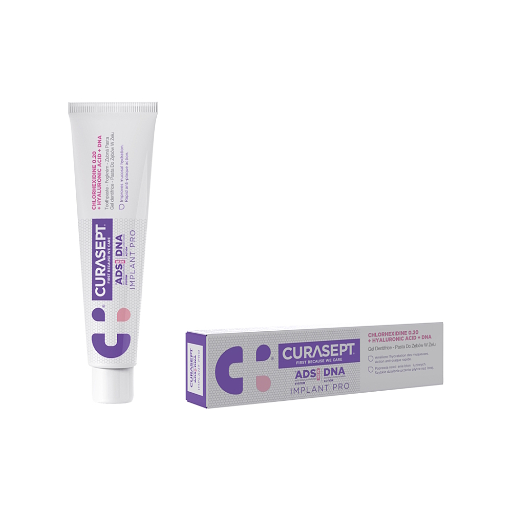 CURASEPT ADS DNA IMPLANT PRO zubná pasta 0,20 % 75 ml