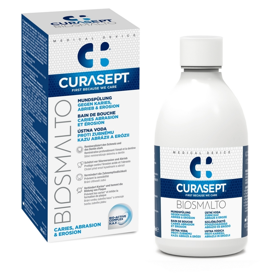 CURASEPT Biosmalto caries abrázia & erózia ústna voda 300 ml