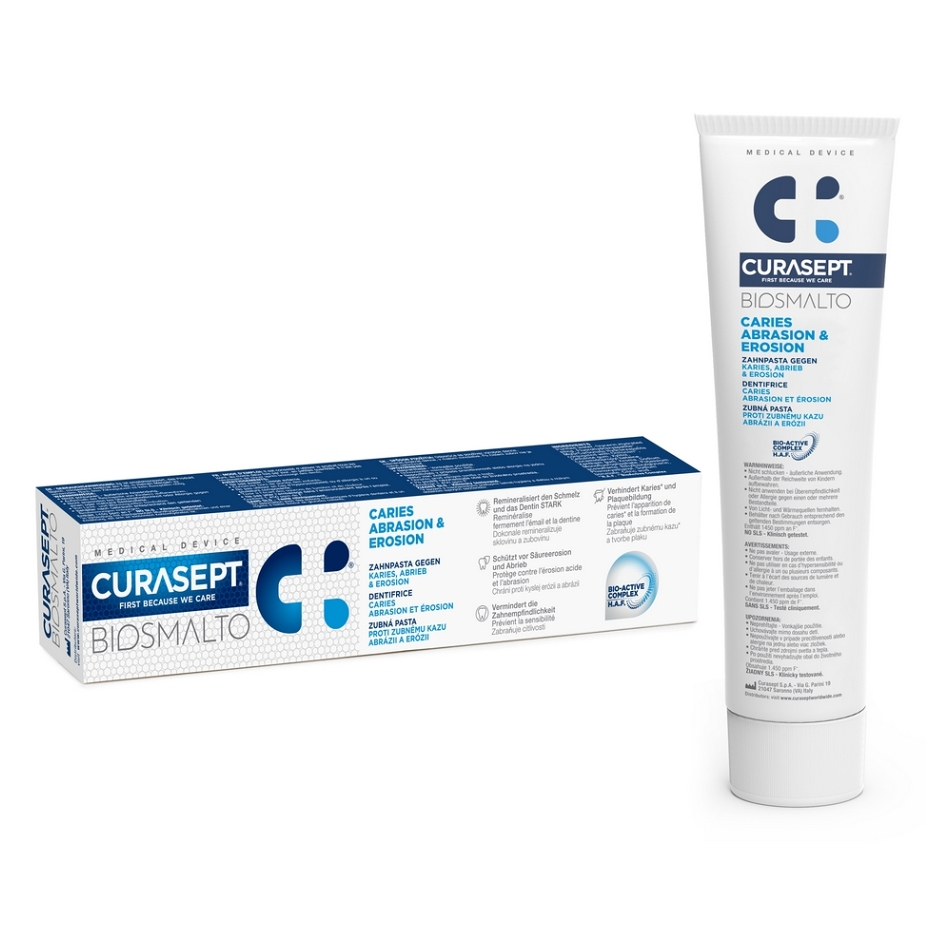 CURASEPT Biosmalto caries abrázia & erózia zubná pasta 75 ml kúpite na Mojalekaren.sk