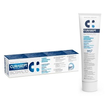 CURASEPT Biosmalto caries abrázia & erózia zubná pasta 75 ml (Prostriedky na zuby a zubné náhrady) - Čistiace
