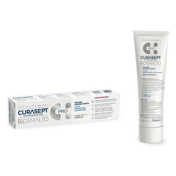 CURASEPT Biosmalto mousse abrázia & erózia jahoda 50 ml (Prostriedky na zuby a zubné náhrady) - Čistiace