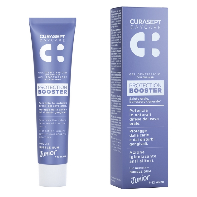 CURASEPT Daycare booster junior zubná pasta bubble gum 50 ml