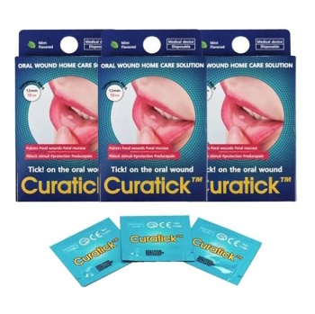 CURATICK Ústne náplasti 10 kusov (Náplasti dělené)