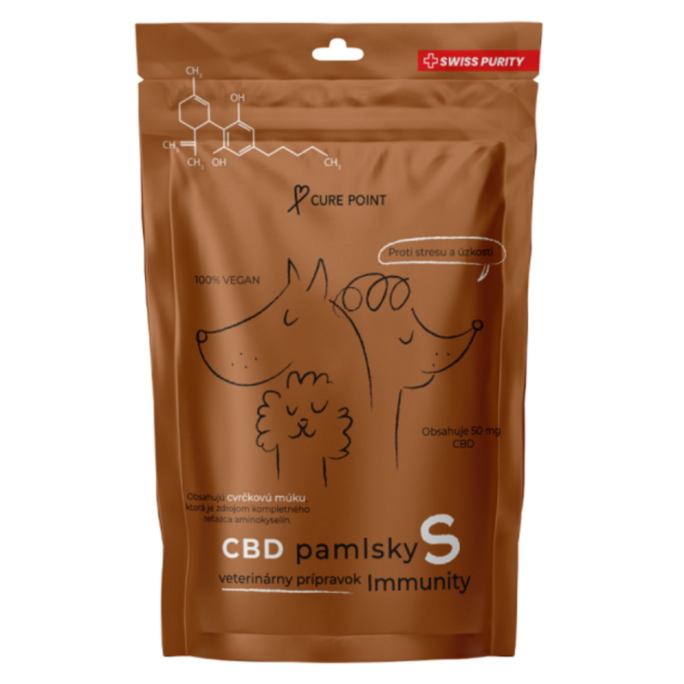 E-shop CURE POINT CBD Pamlsky Immunity 100 g, Veľkosť: M