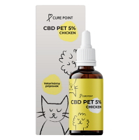 CURE POINT CBD PET 5% olej pre psov a mačky s príchuťou kuraťa 10 ml
