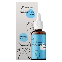 CURE POINT CBD PET 5% olej pre psov a mačky s príchuťou tuniaka 10 ml