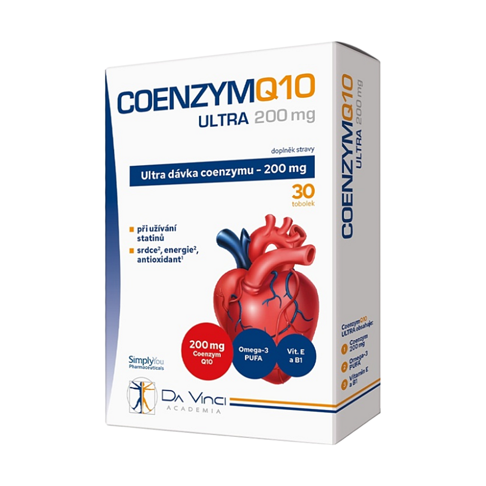 DA VINCI ACADEMIA Coenzým Q10 ultra 200 mg 30 kapsúl