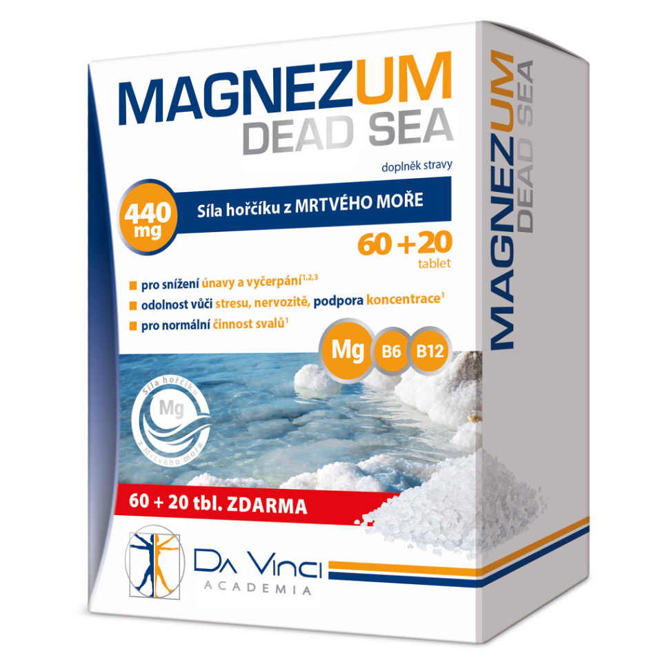 DA VINCI ACADEMIA Magnezum Dead Sea 80 tabliet kúpite na Mojalekaren.sk