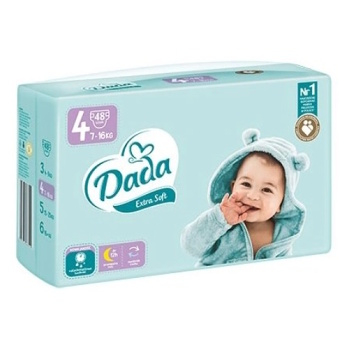 DADA Extra soft plienky veľkosť 4 7-16kg 50 kusov (Plienky 4 (7 - 18 kg))