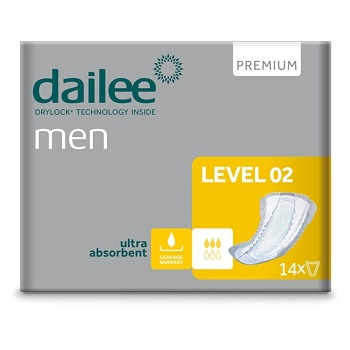 DAILEE Men Premium Level 2 Inkontinenčné vložky 14 ks