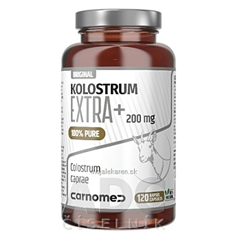 CARNOMED Kozie kolostrum Extra+ 200mg 120 kapsúl (Kolostrum) - Jednozložkové