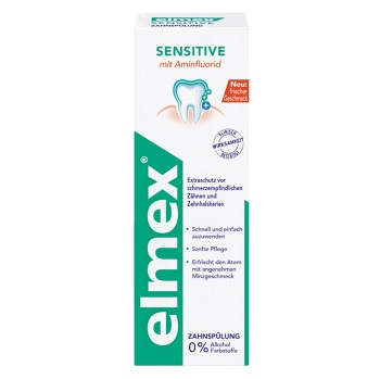 DARČEK ELMEX Sensitive s aminfluoridom ústna voda 100 ml