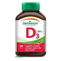 DARČEK JAMIESON Vitamín D3 1000 IU 100 tabliet