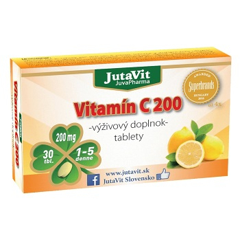 DARČEK JUTAVIT Vitamín C 200 mg 30 tabliet