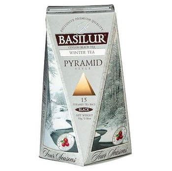 DÁREK BASILUR Four Seasons Winter Tea Pyramid 15x2g