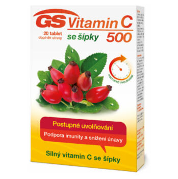 DÁREK GS Vitamin C500 se šípky 20 tablet