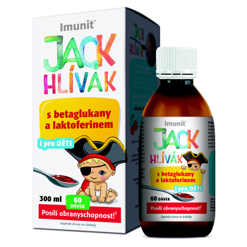 DARČEK IMUNIT Jack Hliviak sirup glukány + laktoferín 300 ml