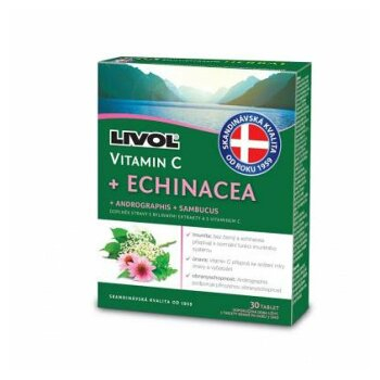 Dárek LIVOL Echinacea + vitamin C 30 tabliet