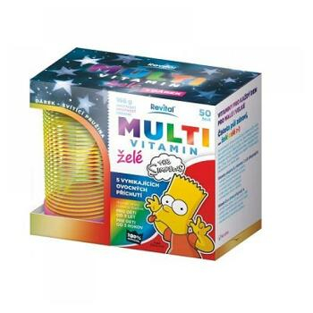 Darček REVITAL The Simpsons Multivitamín želé 50 želé + svietiace pružina - duplicita k 368780