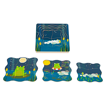 DARČEK Vrstvené puzzle žabiak (Darček k produktu)