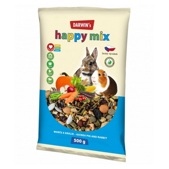 DARWIN'S Morča králik happy mix 500 g