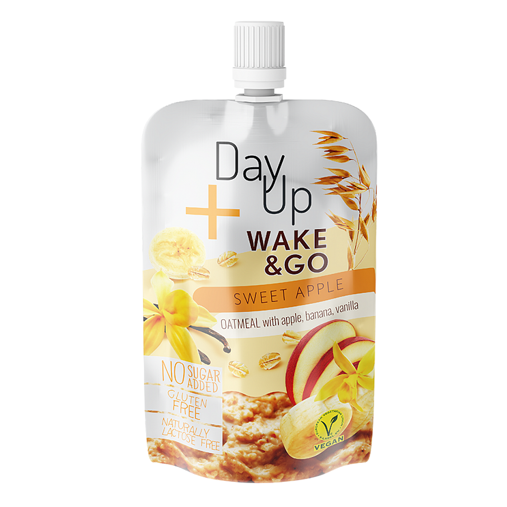 E-shop DAY UP Wake&go sladké jablko s vanilkou a ovsenými vločkami 120 g