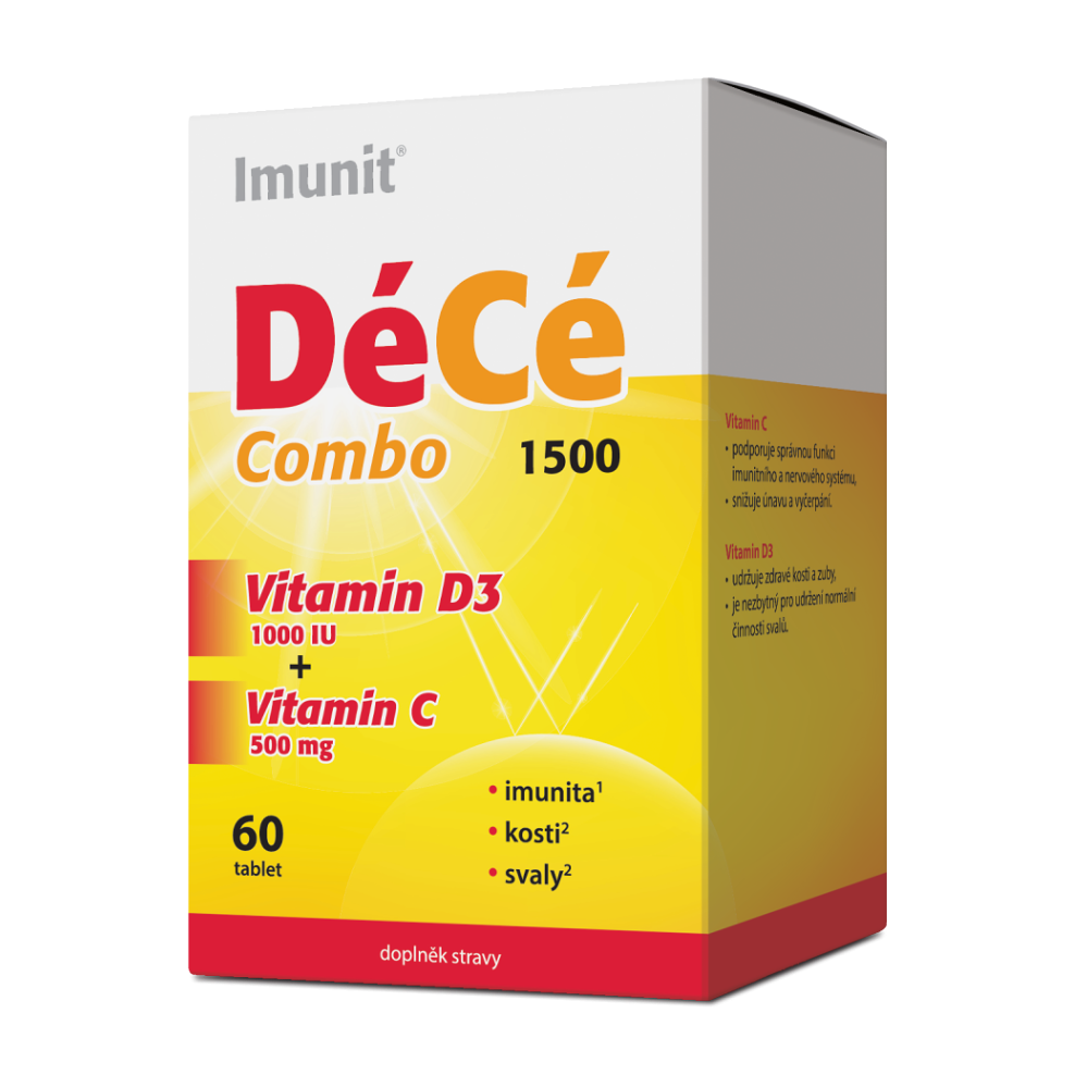 DéCé Combo 1500 - Imunit tbl (vitamín D3 1000 IU + vitamín C 500 mg) 1x60 ks kúpite na Mojalekaren.sk