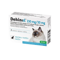 DEHINEL 230 mg/20 mg pre mačky 2 tablety