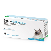 DEHINEL 230 mg/20 mg pre mačky flm 30 tabliet