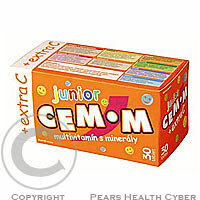 DELPHARMEA Cem-M  junior + Extra vitamín C 30 tabliet