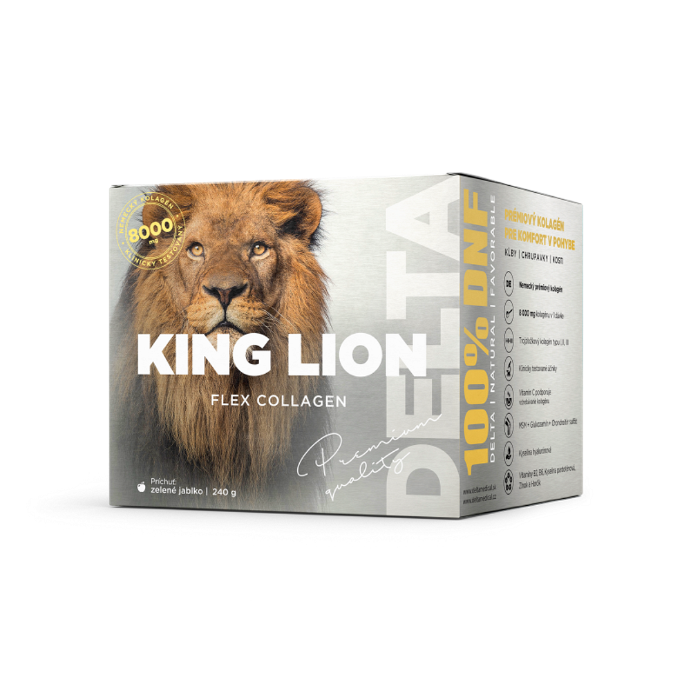 DELTA MEDICAL King lion flex collagen príchuť zelené jablko 240 g kúpite na Mojalekaren.sk